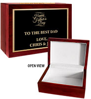 Rosewood Keepsake Box With Black Plate