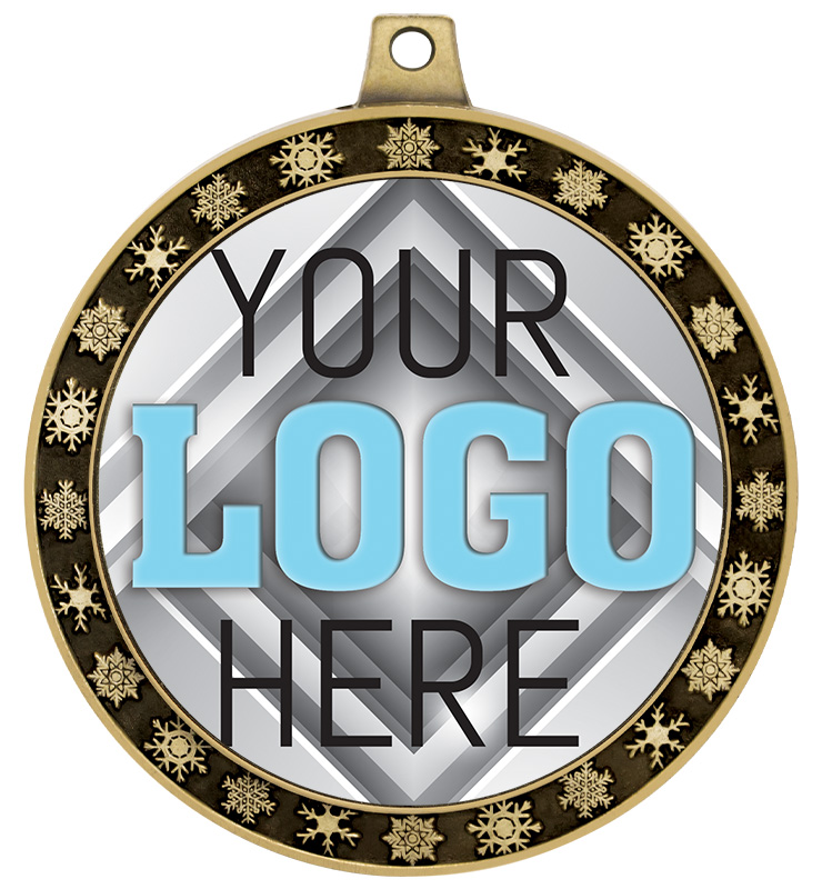 2 1/2" Seasonal Winter Insert Medal