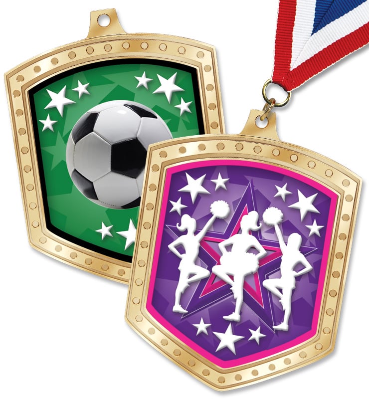 2 3/4" Marquee Shield Insert Medals
