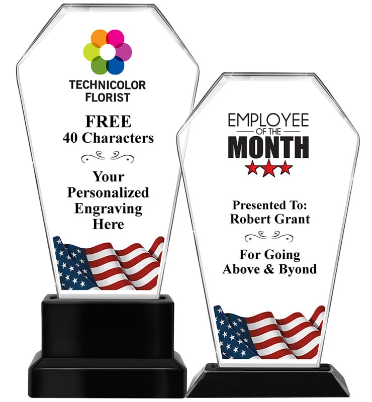 American Flag Vault Acrylic