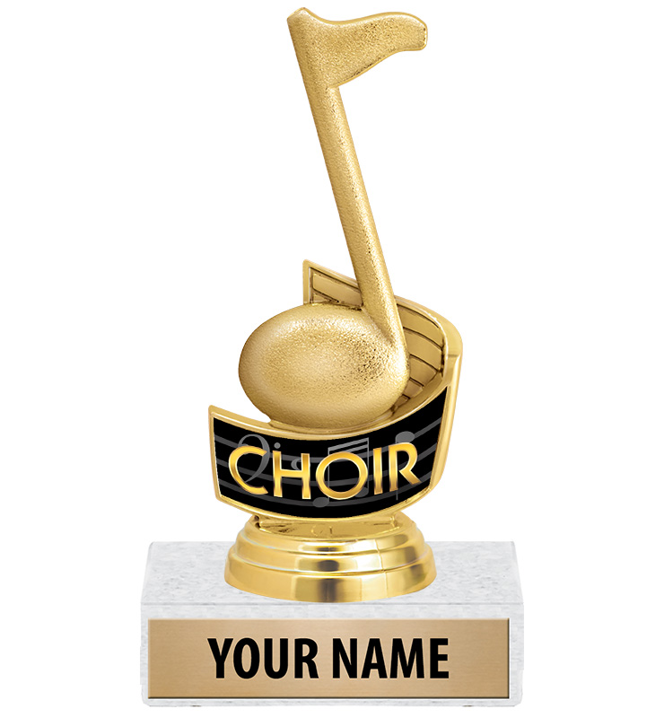 Music Note Choir Insert Trophy