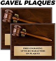 Gavel Plaques