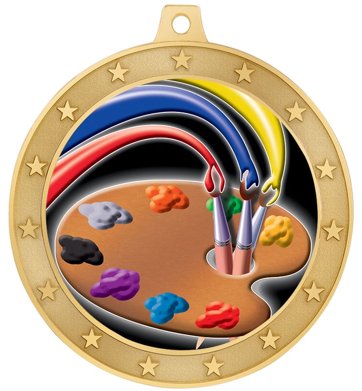 2 1/2" Shiny Universe Star Medals