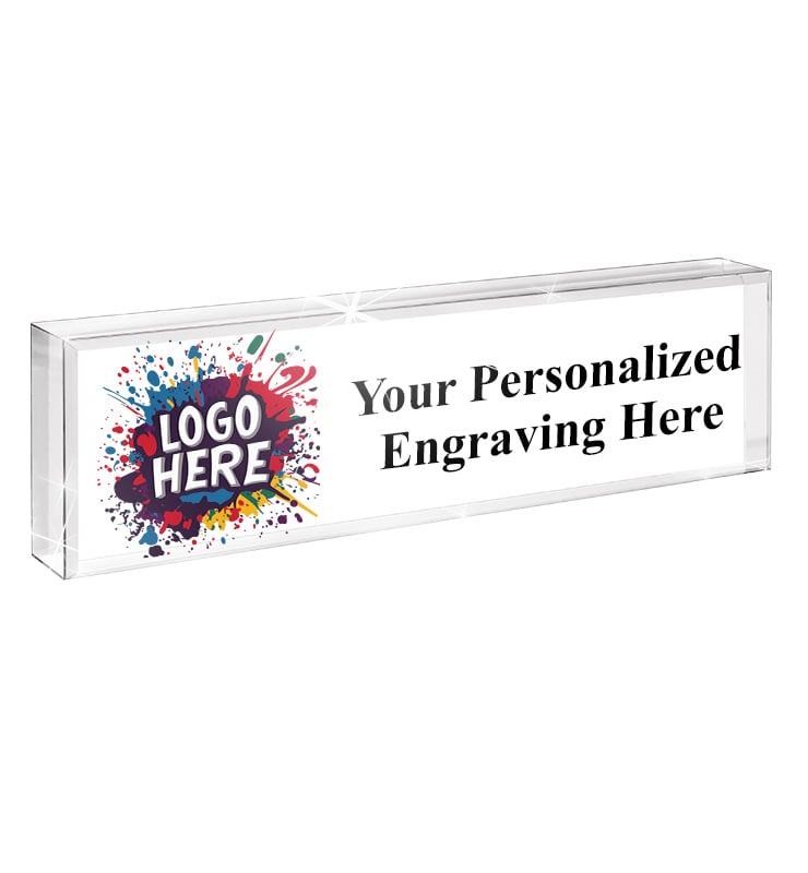 Desk Nameplate Crystal