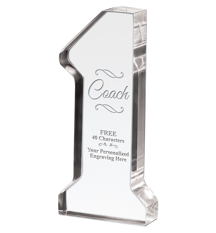 Number One Coach Acrylic