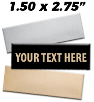 1.5"W x 2.75"H Engraving Plates