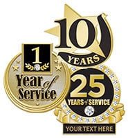 Years Of Service Pins