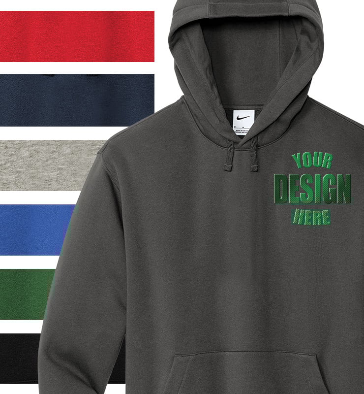 Embroidered Nike Men's Pullover Hoodie