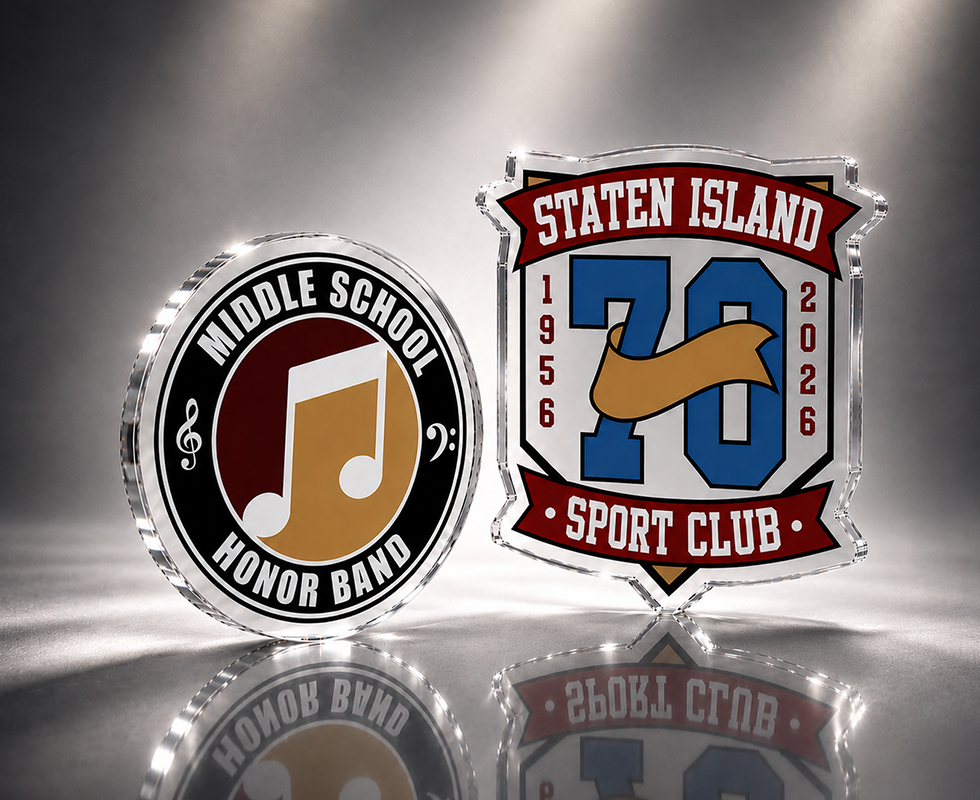 2 1/2" Custom Cut Acrylic Pin
