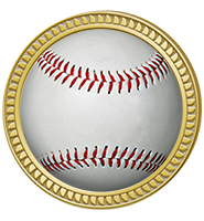 Baseball Round Insert Pin