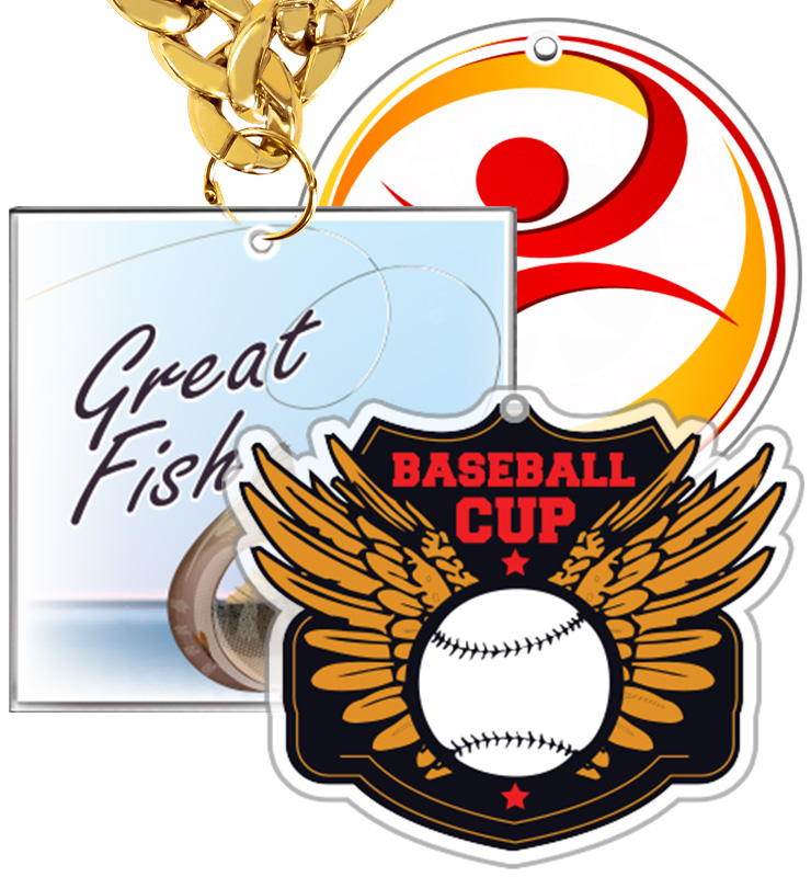 8" Massive Custom Cut Acrylic Medal