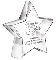 Crystal Stellar Paperweight