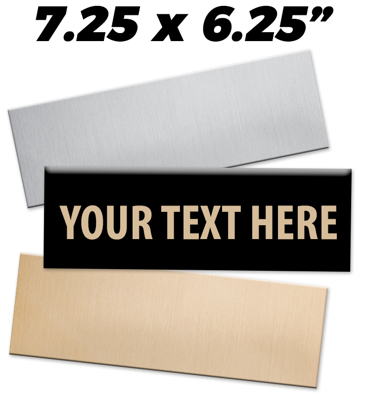 7.25"W x 6.25"H Engraving Plates