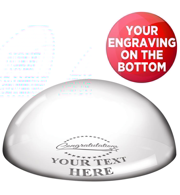 Dome Crystal Paperweight