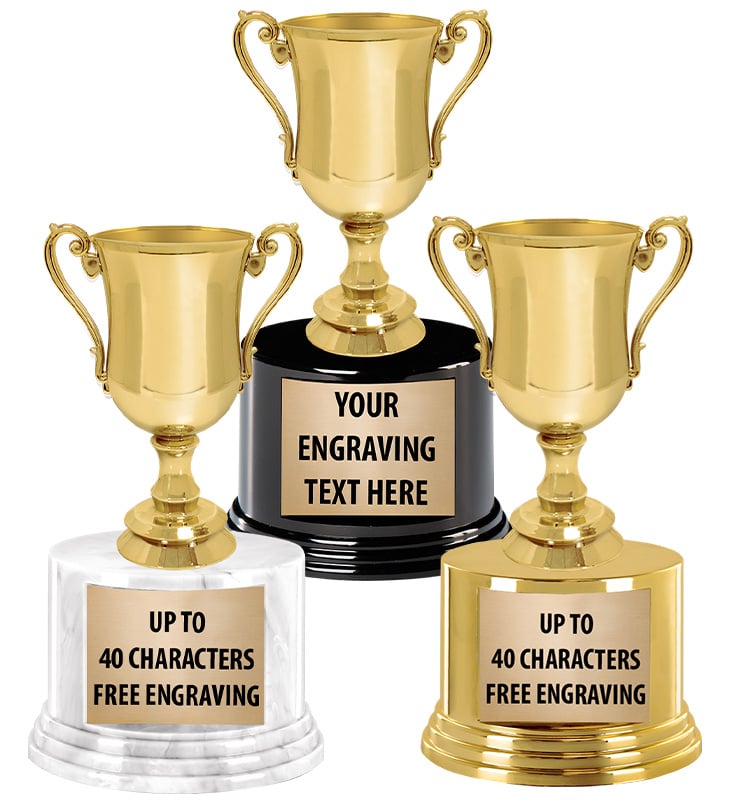 Crevasse Cup Trophies On Round Bases