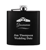 Black Stainless Steel Flask