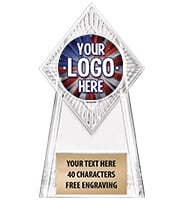 6" Paragon Clear Insert Trophy
