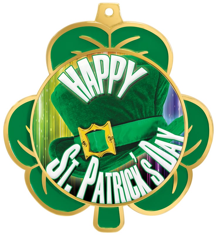 2 3/4" Shamrock Insert Medal