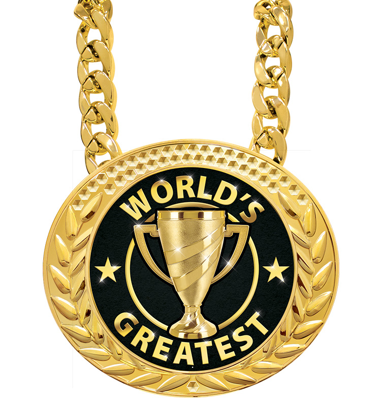 6" Famous World's Greatest Insert Medals
