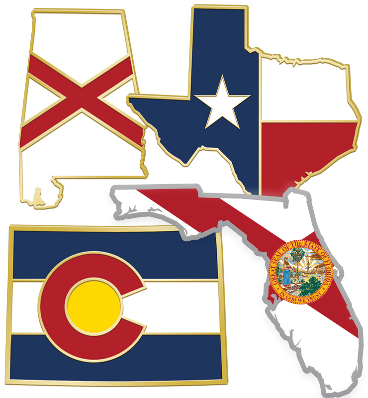 State Flag Pins