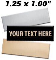 1.25"W x 1"H Engraving Plates