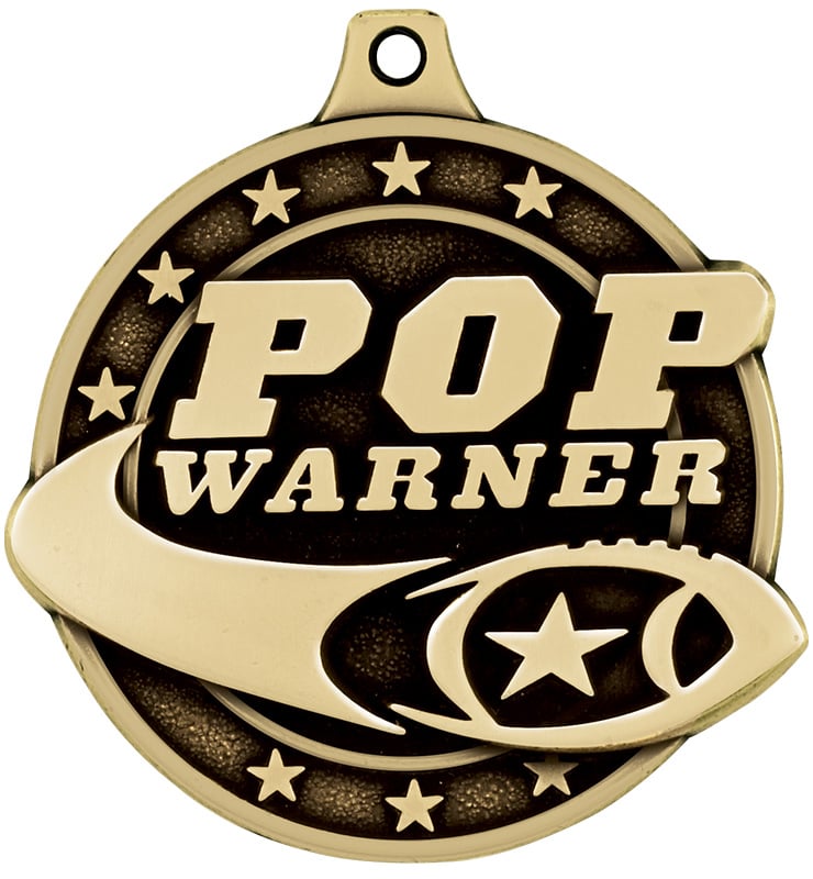 2" Football Pop Warner Medals