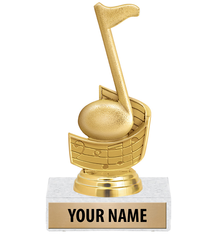 Music Note Blank Insert Trophy