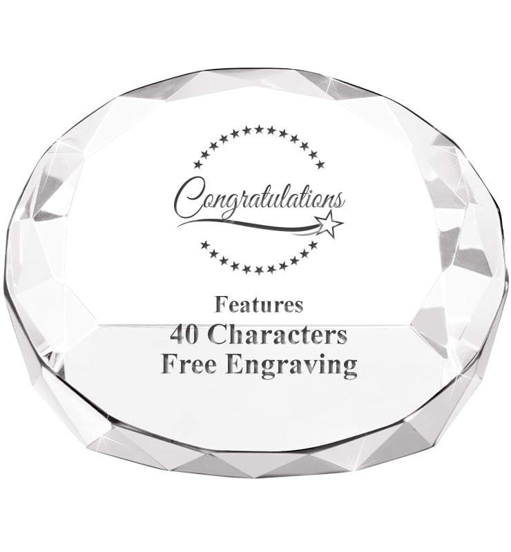 Crystal Facet Paperweight