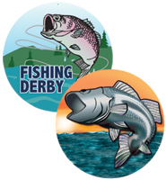 2" Fishing Stickers