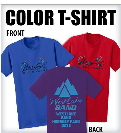 Music In The Parks Color T-Shirt With Your Logo