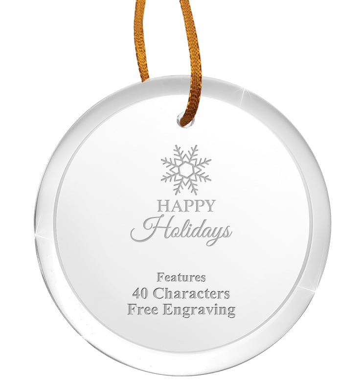 3 1/2" Round Acrylic Ornament