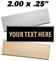 2"W x 0.25"H Engraving Plates