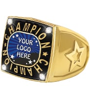 Custom Insert Gold Champion 2.0 Ring