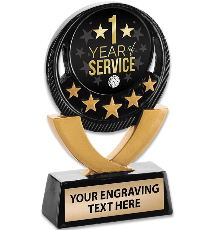 Five Star Black And Gold Insert Sculpture