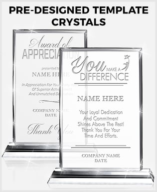 Crystals With Preset Text