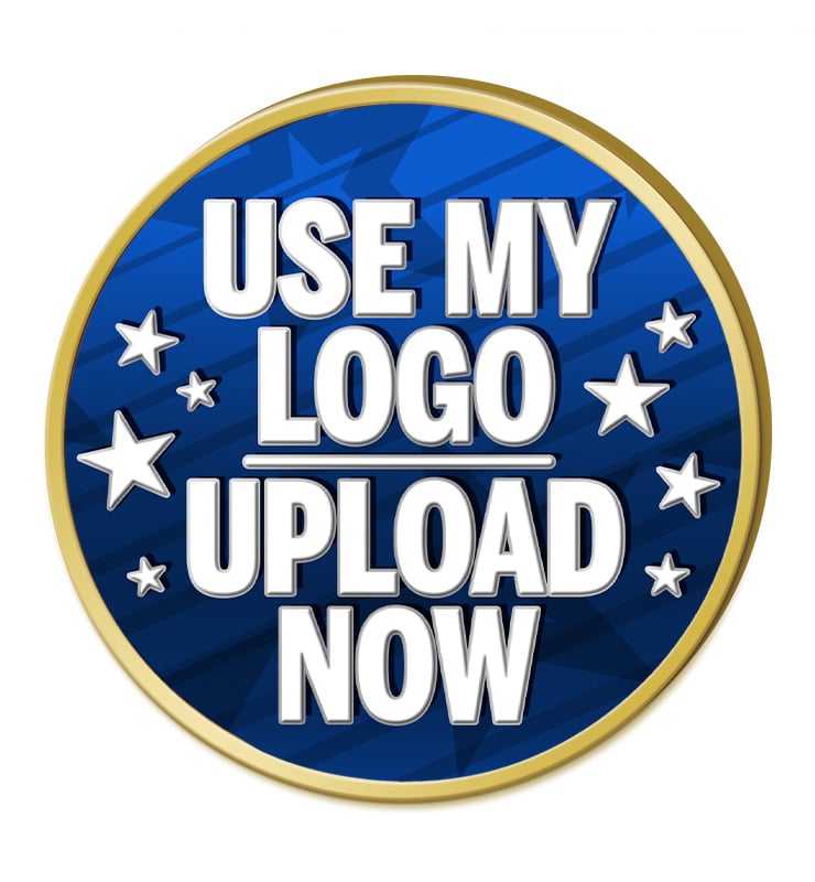 1.25" Gold Round Insert Pin