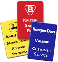 Vertical Trade Show Badges