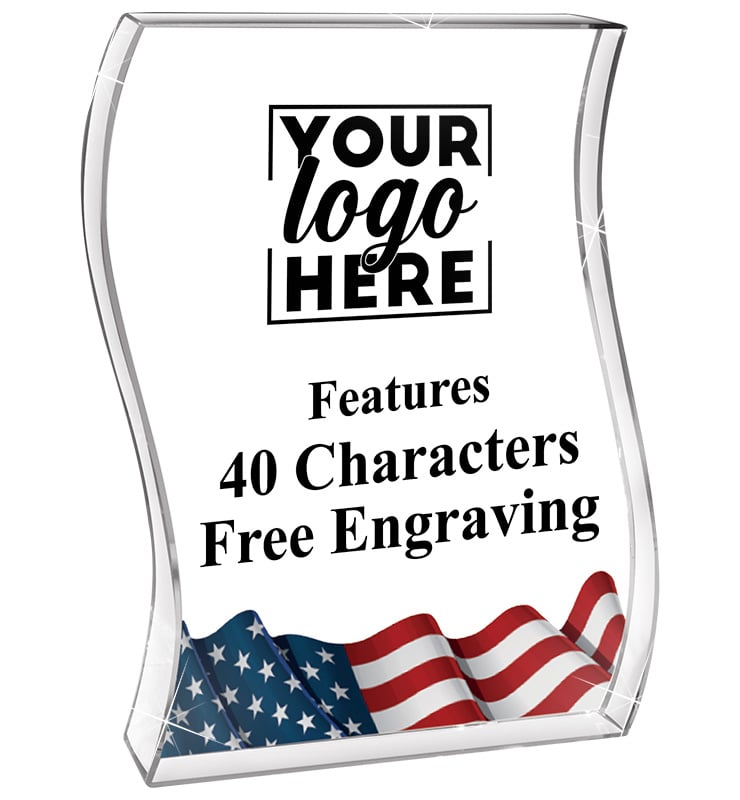 American Flag Wave Acrylic