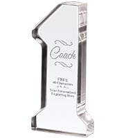 Number One Coach Acrylic