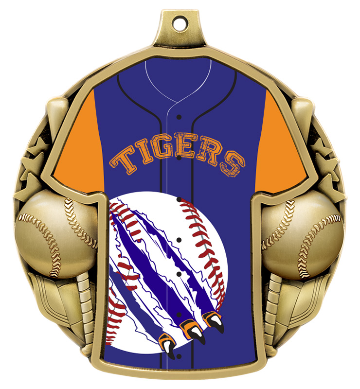 2 1/2" Baseball Jersey Insert Medals