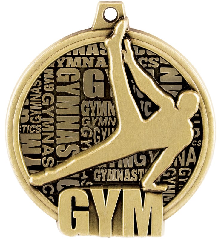 2" Kudos Male Gymnastics Medal