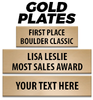 Gold Engraving Plate