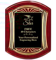 Rosewood Roman Gold Plaque