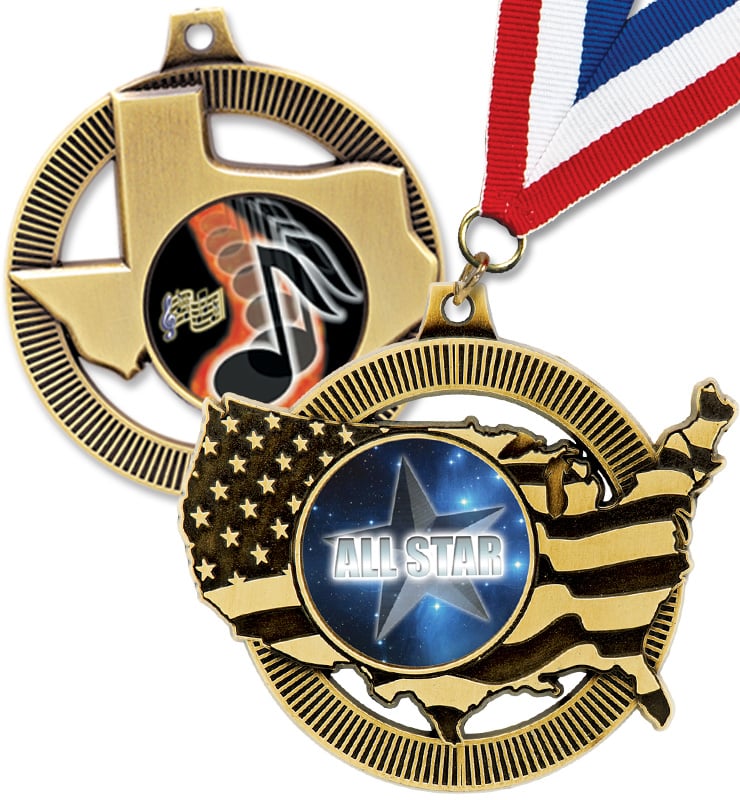 2" United States Insert Medals