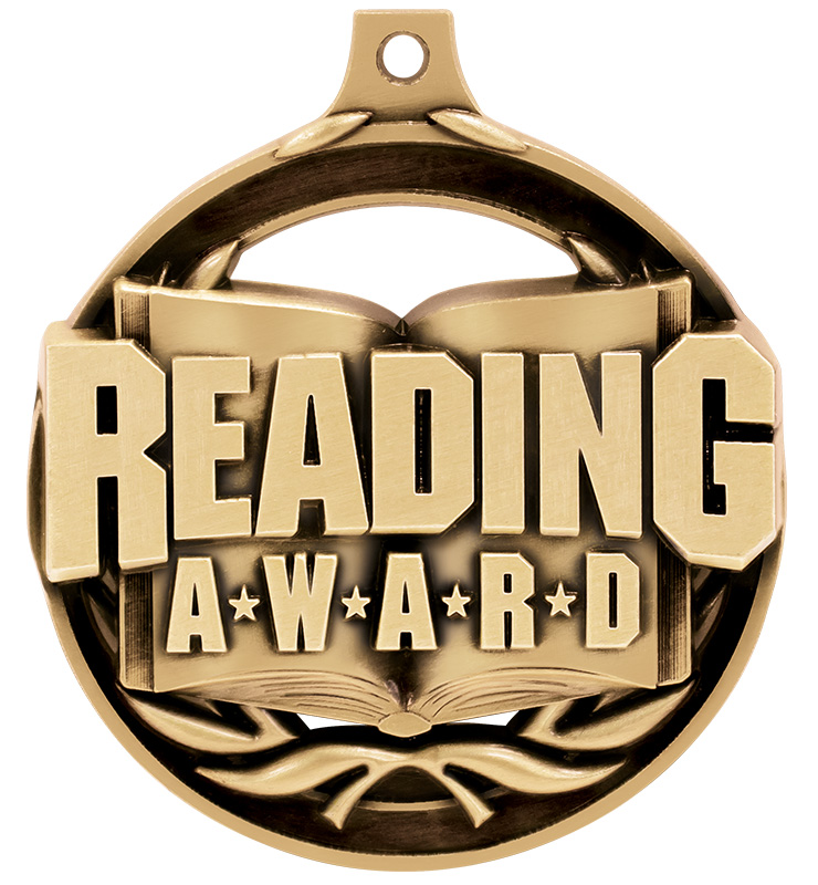 2" Reading Award Medal