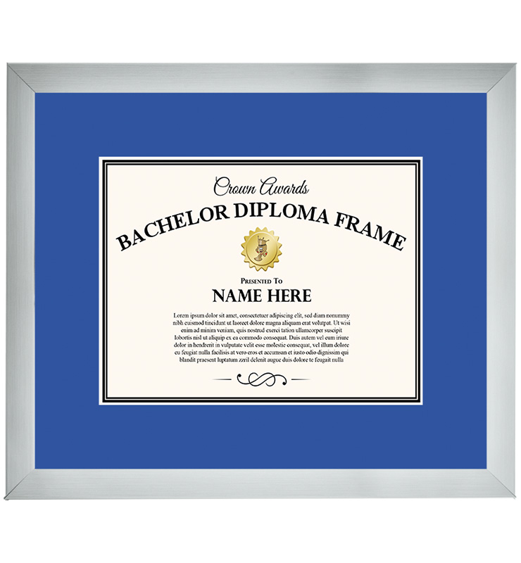 Silver Bachelor's Diploma Frame&nbsp;