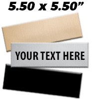 5.5"W x 5.5"H Engraving Plates