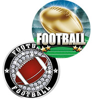 2" Football Stickers