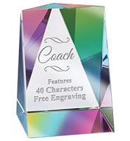 Crystal Rainbow Prism Paperweight