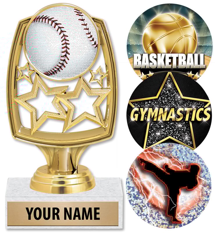 Star Whirl Insert Trophy